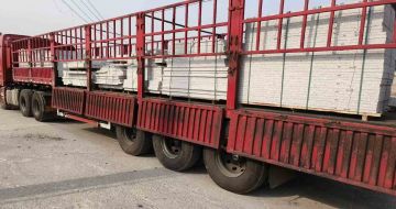 西藏 白麻荔枝面外墙干挂，工厂装车日常