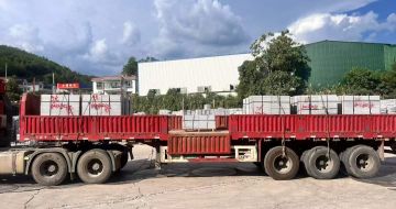 西藏 芝麻灰花岗岩地铺石出货日常