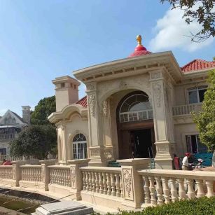 西藏 黄金麻花岗岩欧式别墅