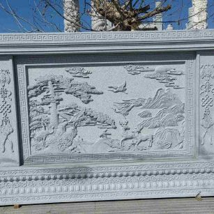 西藏 芝麻白大型照壁，屏风，影壁