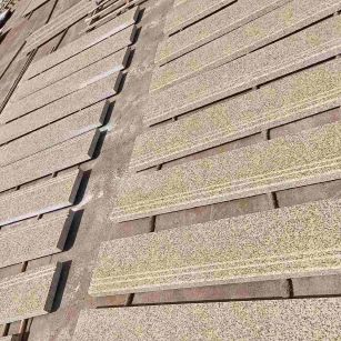 西藏 黄金麻花岗岩光面楼梯踏步