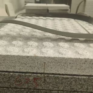 西藏 芝麻白花岗岩6.0公分荔枝面五轴加工雕刻盲点