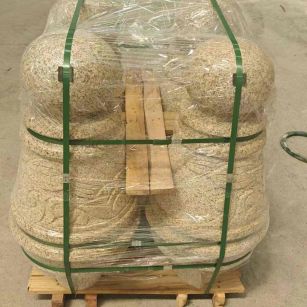 西藏 黄金麻异形定制雕花——棒棒糖挡车柱