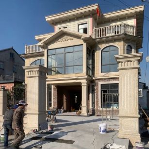 西藏 黄金麻花岗岩荔枝面别墅外墙干挂私家专属