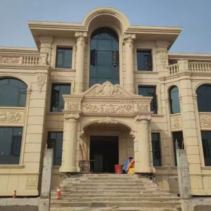 西藏 黄金麻花岗岩别墅外墙干挂