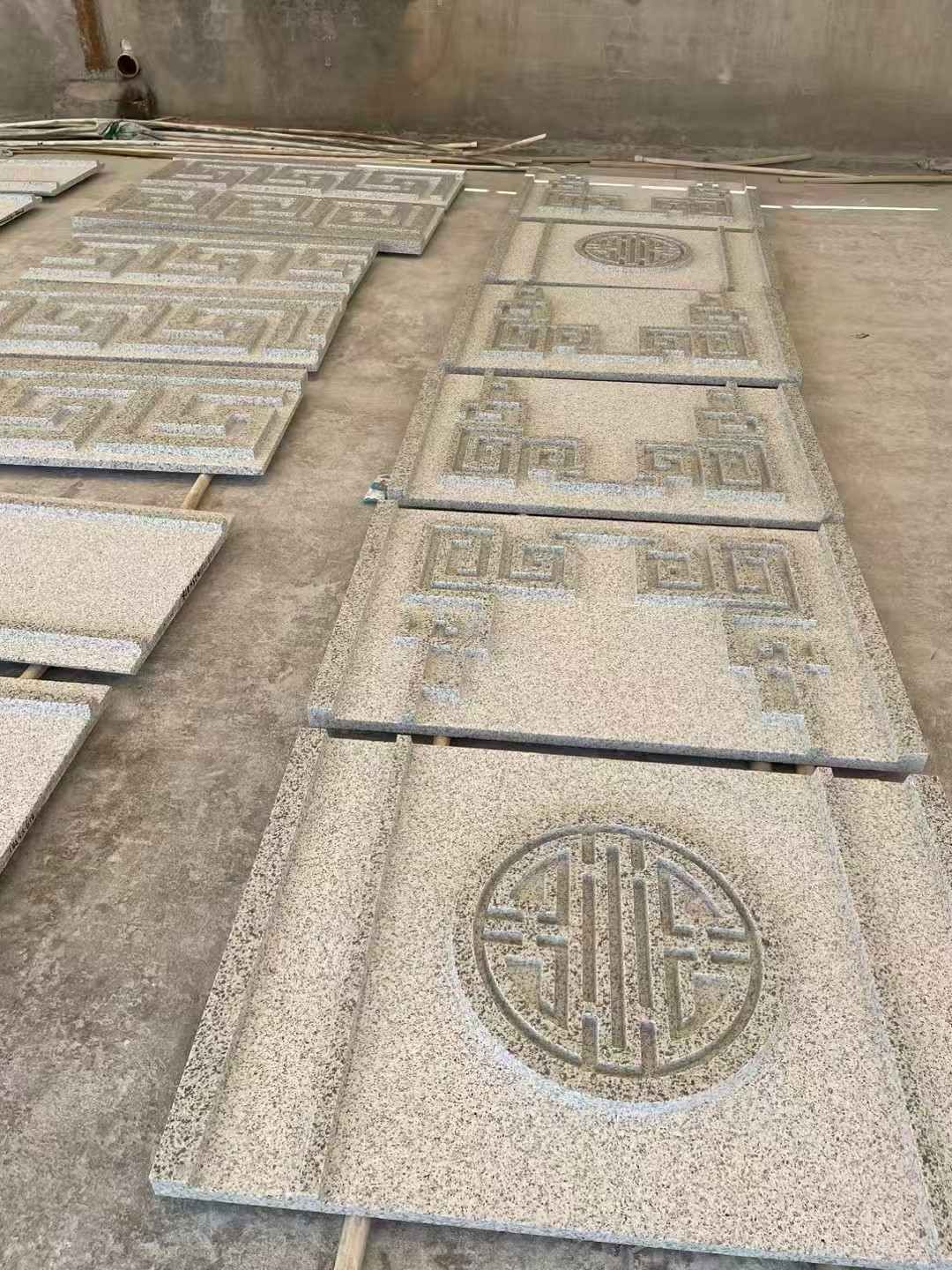 西藏 白麻花岗岩外墙立面雕刻板