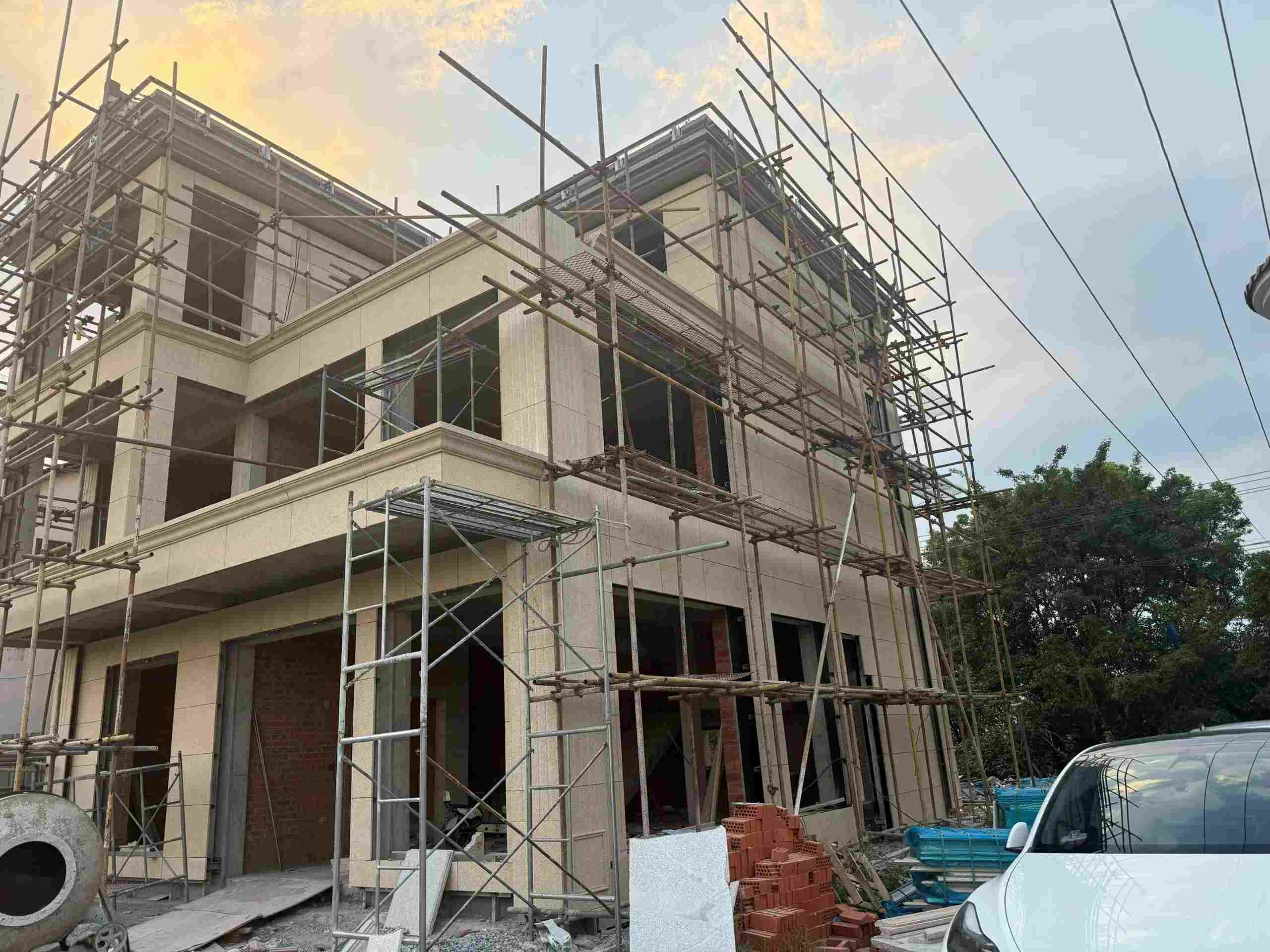 西藏 黄金麻荔枝面花岗岩外墙干挂