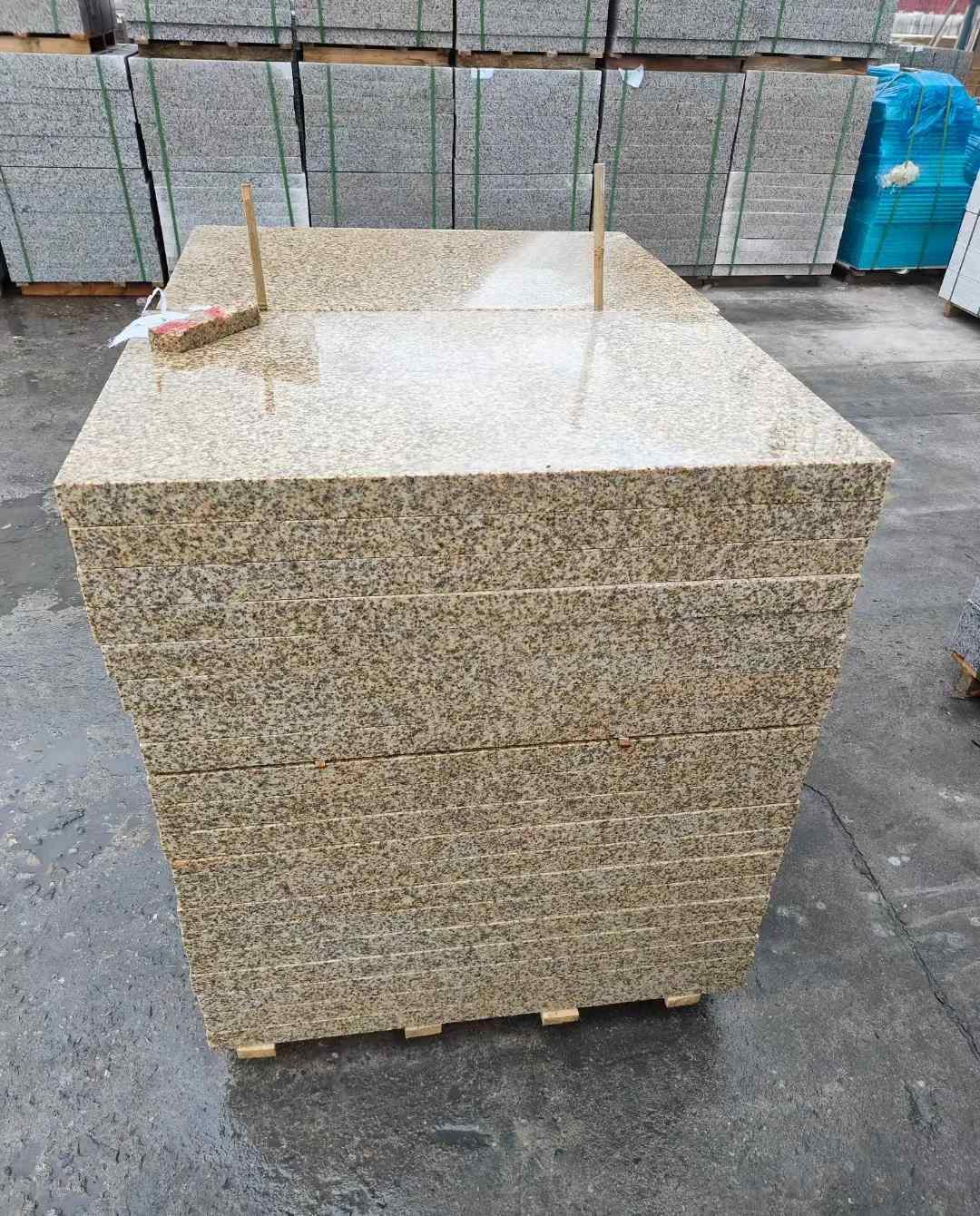 西藏 湖北黄金麻花岗岩石材荔枝面外墙石材