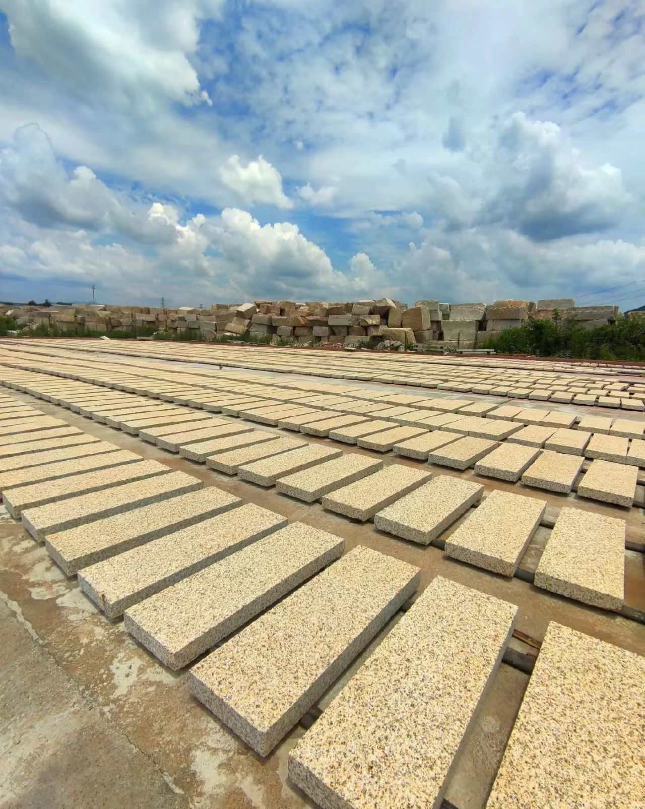 西藏 黄金麻花岗岩荔枝面地铺石防护中