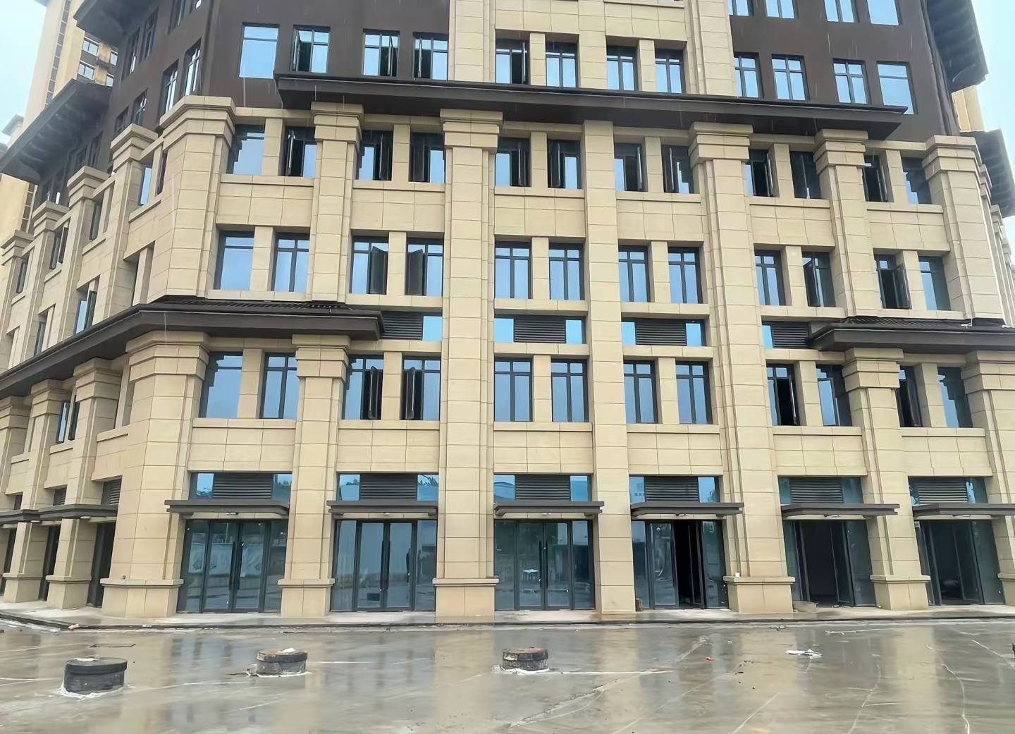 西藏 黄金麻花岗岩荔枝面小区外墙干挂