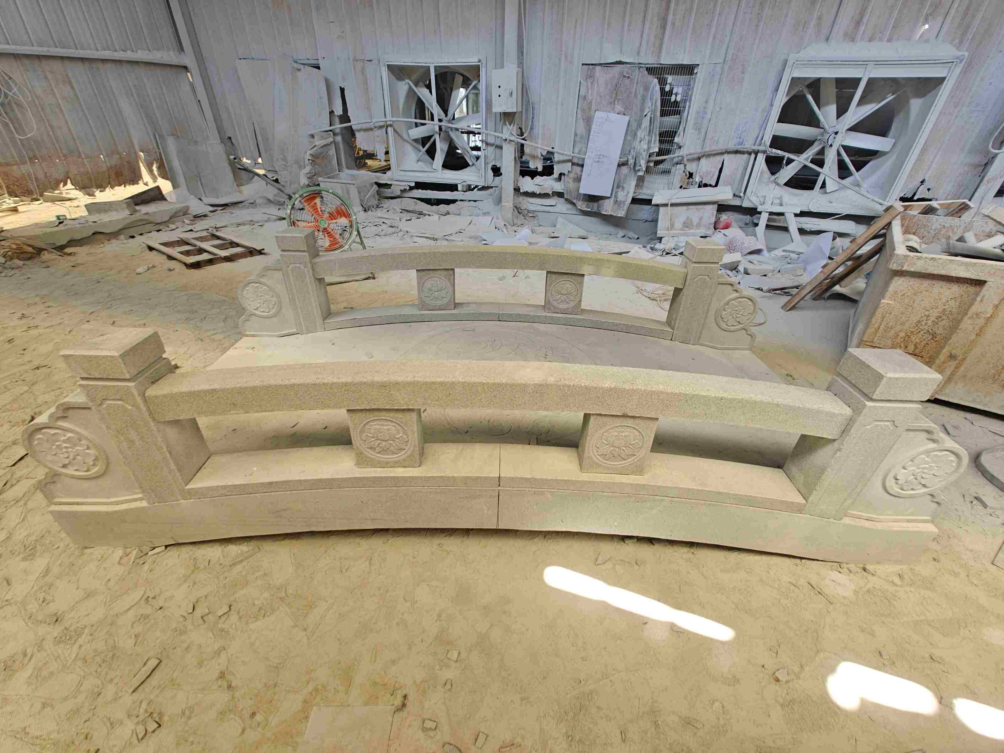 西藏 芝麻灰花岗岩异形加工-拱桥，石桥