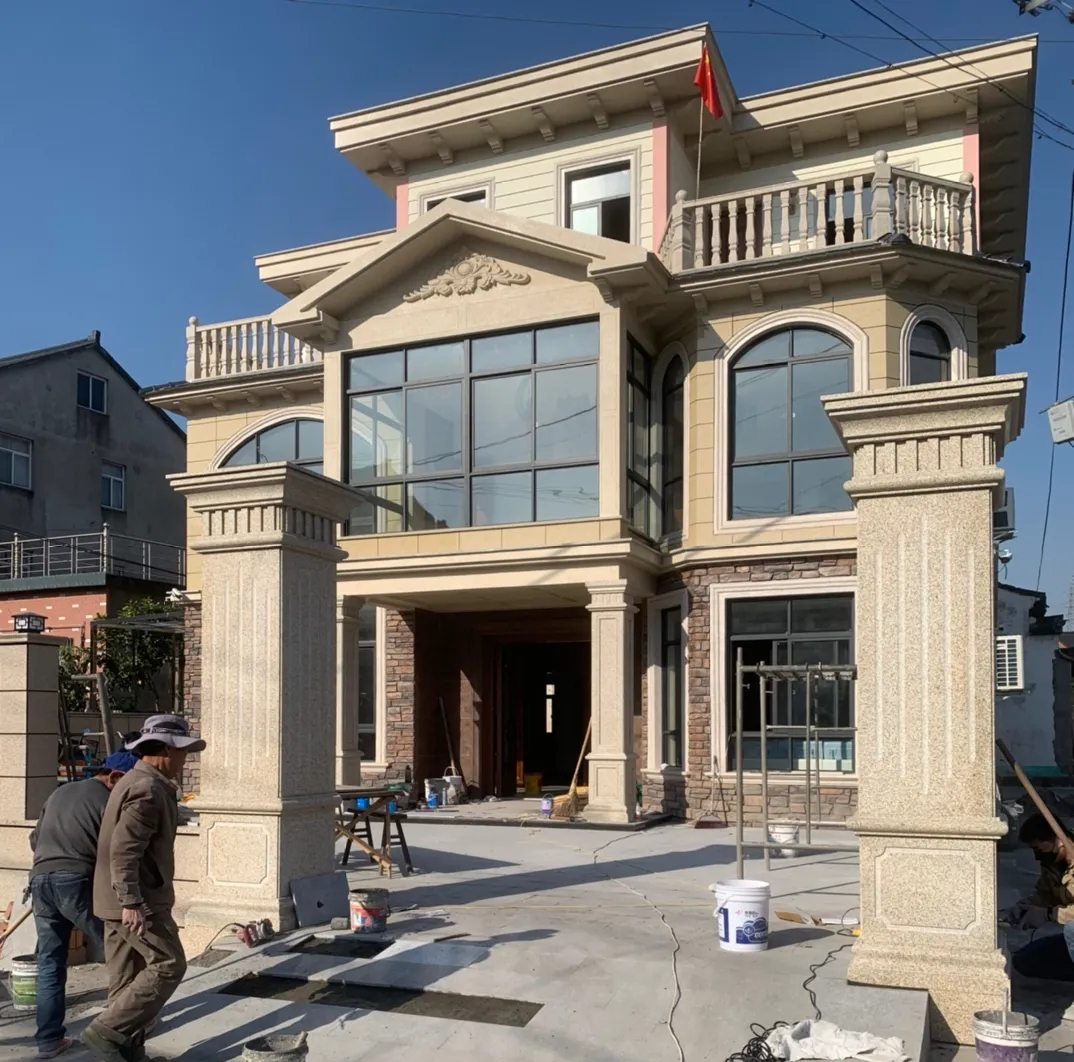 西藏 黄金麻花岗岩荔枝面别墅外墙干挂私家专属