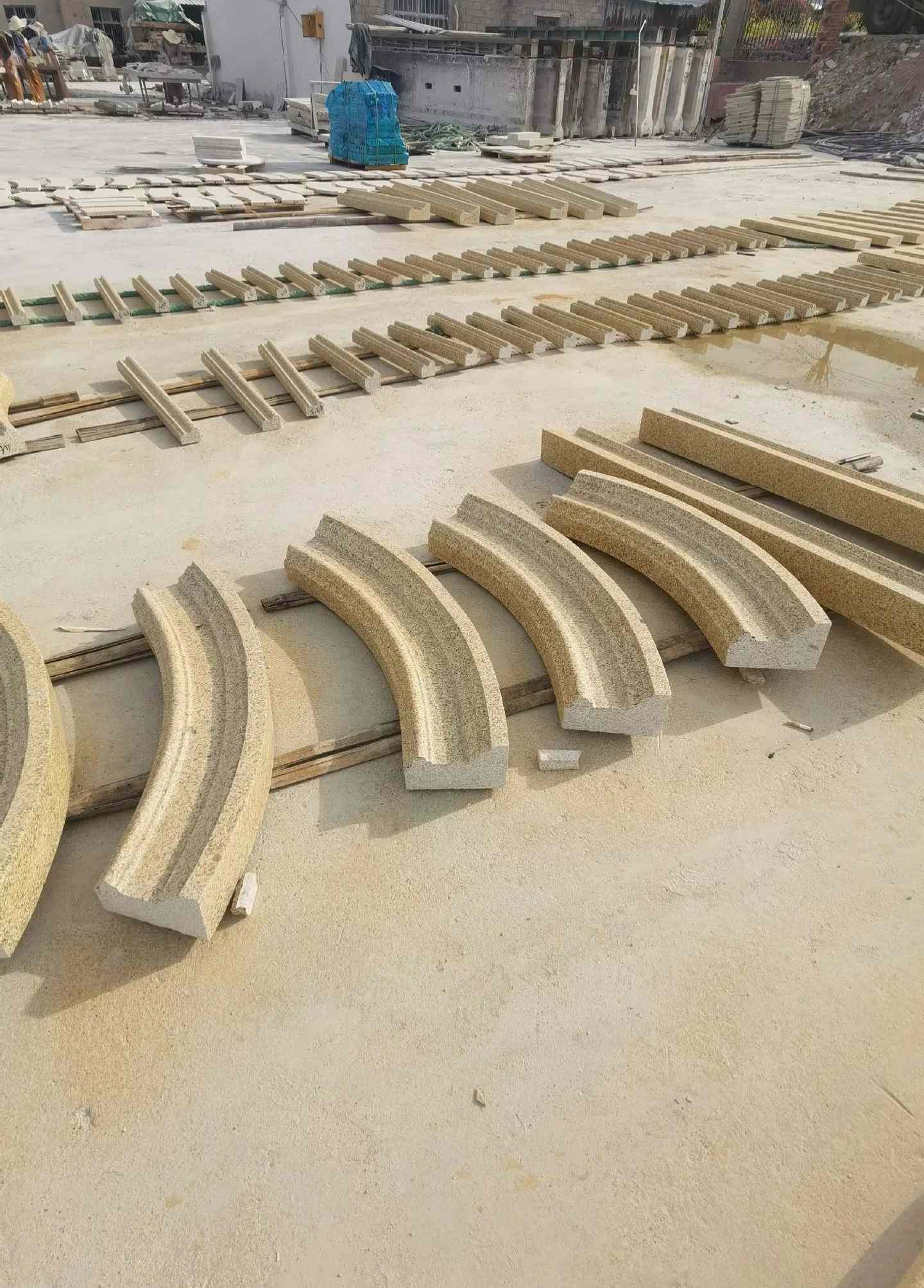 西藏 黄金麻花岗岩别墅线条