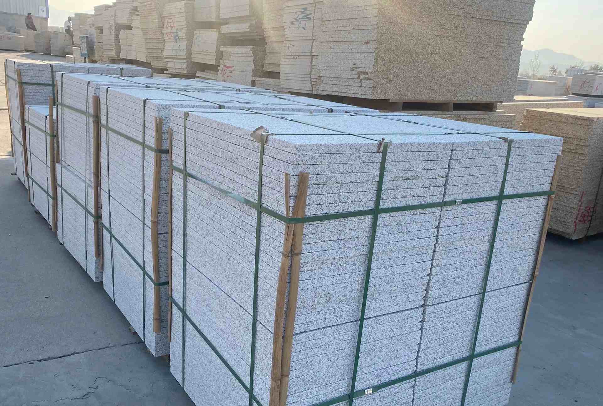 西藏 白麻花岗岩荔枝面地铺石