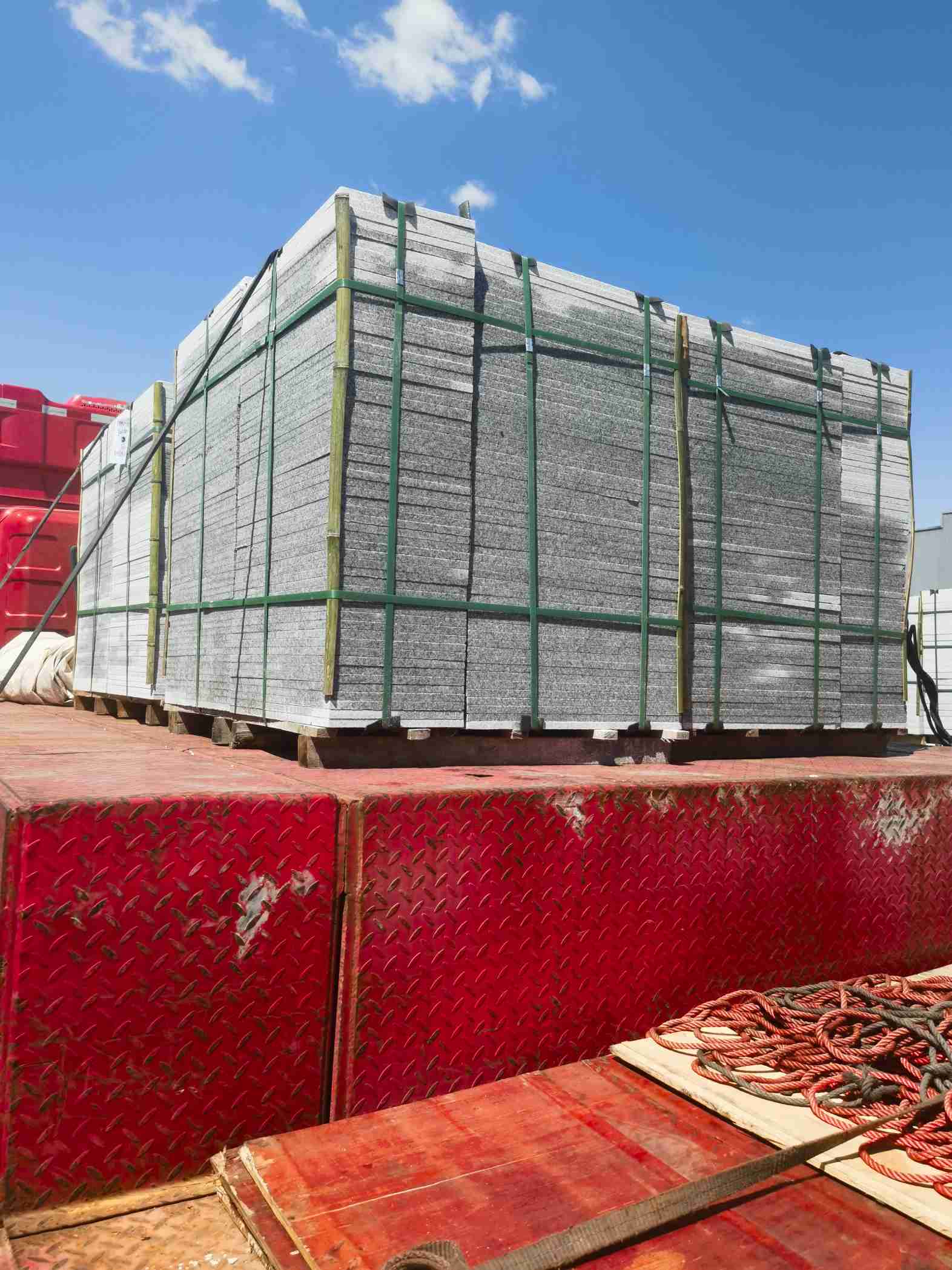 西藏 芝麻白火烧规格板地铺石300*600/600*600